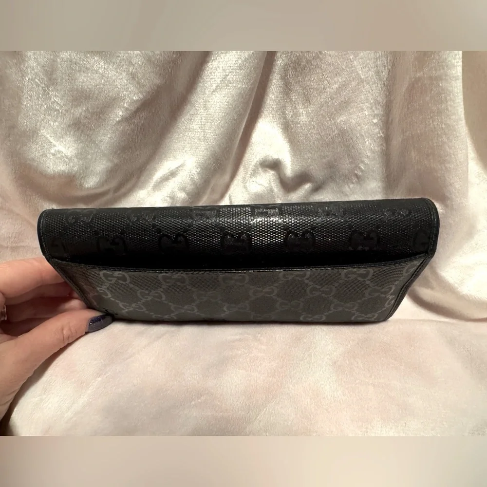 Gucci Black Guccissima Wallet – Authentic Timeless Design, Great Condition - Picture 12 of 16
